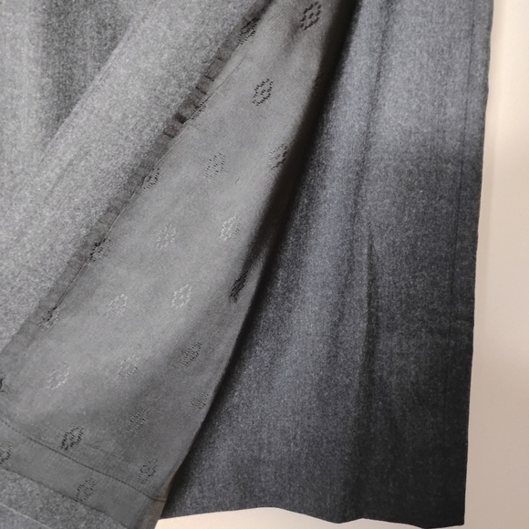 Vintage Wool Wrap Skirt 4 Gray Classic Preppy Academia Holiday Timeless Talbots - Picture 4 of 8
